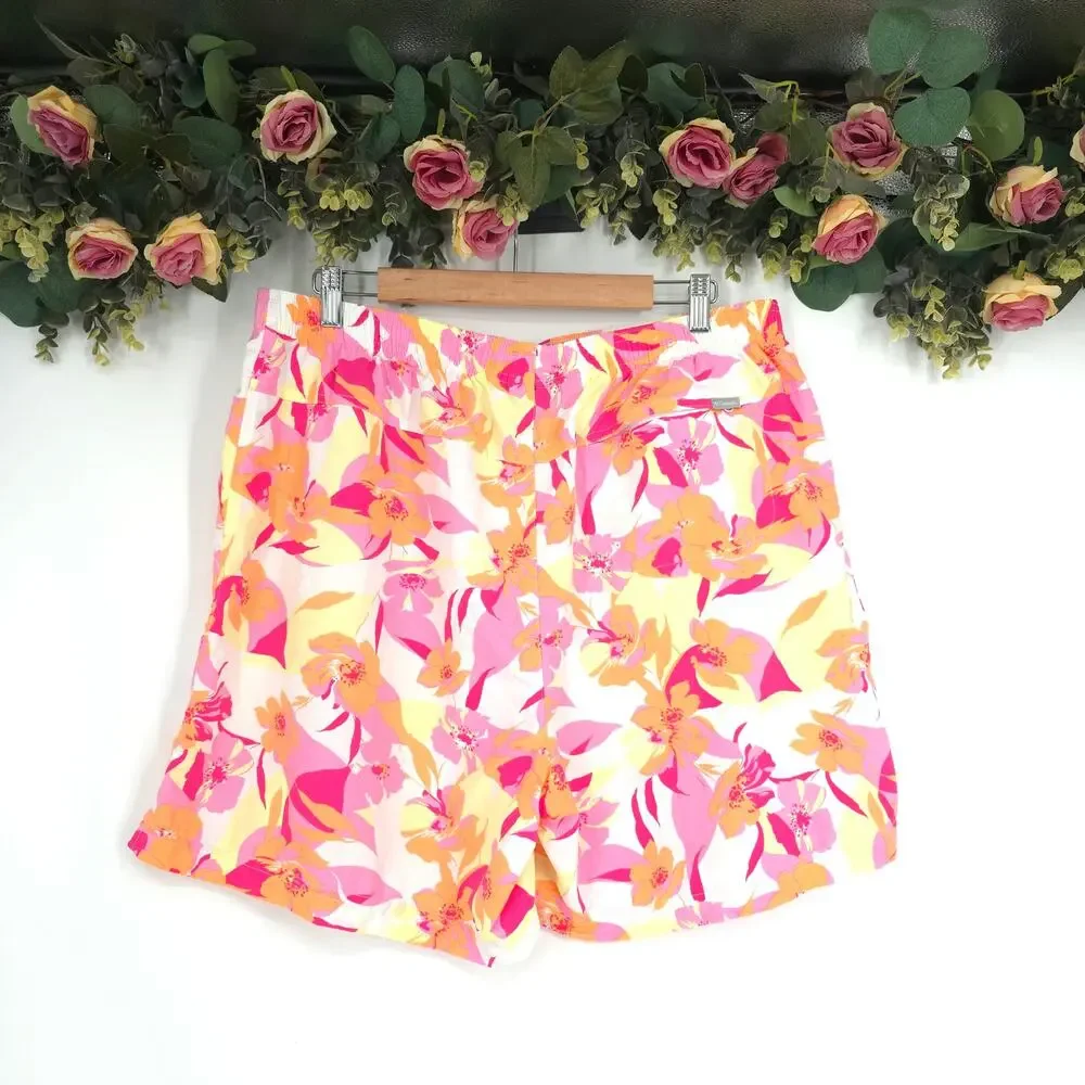 Columbia Women's Sandy River II Floral Printed Shorts Size 1X